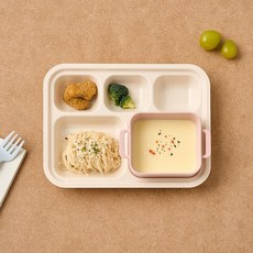 모던하우스 키즈세이프 렌지안심 국볼 + 플레이트 세트, 1세트, 핑크