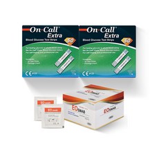 온콜 엑스트라 혈당 시험지 50p x 2개 + 알콜솜 100p 랜덤발송 세트, 1세트