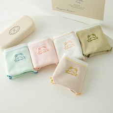 IBboom 女童快樂熊學生三角內褲5件組 W02