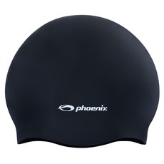 Phoenix 防皺矽膠泳帽 PCS-04, 黑色