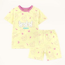 mollimelli friends 童款可愛手繪風兔兔短袖家居服+家居短褲組