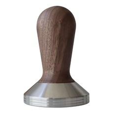 KALDIN Crema 原木手柄咖啡填壓器 53mm, 胡桃木, 1個