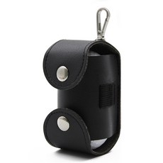 gosingle 高爾夫皮革雙扣2球球袋, 1個, 黑色