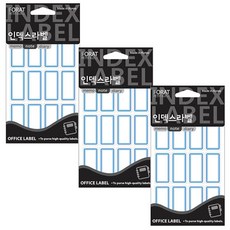 쁘띠팬시 인덱스라벨 213, 청색, 18개입, 3개