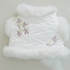 REDPUPPY 寵物早春梅花背心, 白色