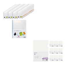 ECO Chungwoon 抽桿文件夾 6mm A4 80入+多色L型文件夾 10入, 透明（jjjol聊天文件），透明（L夾）, 1套