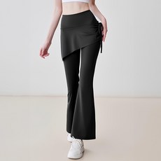 메이첼 여성용 에브릭 셔링 치마 부츠컷 요가 바지 10492