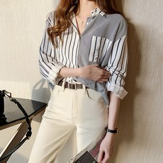 LE_EMMA 女款條紋襯衫