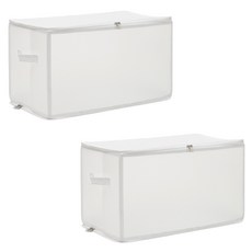 方形多用途衣物收納箱 47L YT_RA1508, 白色 大型