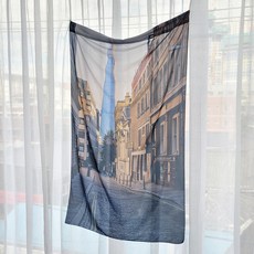 厚實雪紡布藝海報窗簾 掛針款, 倫敦街頭