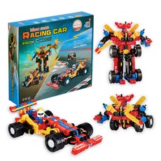 iRiNGO 凱龍賽車 3D 關節積木玩具 286p, 混合顏色
