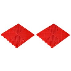 圓形陽台花盆墊 紅色, 2個