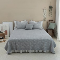 앤스티치 바이델 목화 워싱 스프레드, 그레이