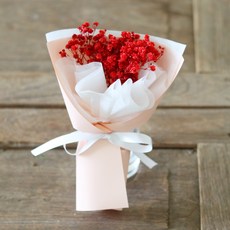 ScentBasket 納骨塔迷你永生花束, 滿天星 紅色