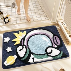 길그리 폭신 우주 발매트, 02 우주인, 1개