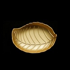 Mudas 金屬色植物風格多用途室內裝飾托盤, 葉子 B款