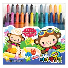 地球化學 迷你旋轉蠟筆, 24色, 1盒