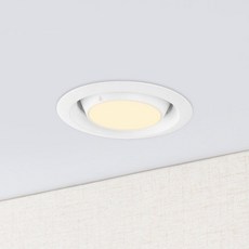 WONHA DS 樂高 COB 圓形 LED 無頻閃崁燈 10W, 1個, 白色 + 黃光