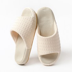 Souplace 四季現代基本款室內拖鞋 S261-0087, 奶油白, 1個