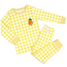 Maykids 童款格子蘿蔔印花30支棉內衣套裝