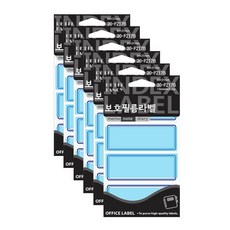 Petit 保護膜標籤貼紙 F217, 6個, 藍色