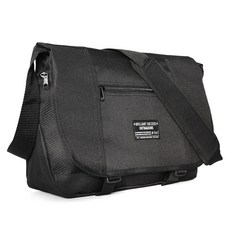 BLUEMOUNT BART 網眼郵差包 斜背包, 黑色