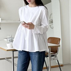 Bori Mam 層次內搭荷葉邊T恤 大尺碼孕婦裝 N053