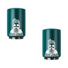 Booth Market 鋼製設計按壓式開瓶器, 老人綠色, 2個