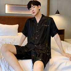 PEONIST 男性用涼感短袖 + 短褲睡衣套裝