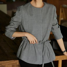 포플러앤씨 여성용 베네치아 크루넥 자켓