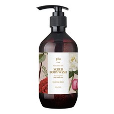 plu 香氛SPA磨砂沐浴露 大馬士革玫瑰花香, 500g, 1瓶