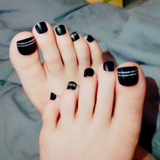 市集感性藝術系列足部美甲片 24入, 3個, no.6