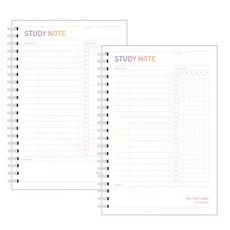 morning glory 6個月10分鐘學習筆記本 2p, 白色, 1套