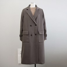 이얀 더블 버튼 카라 임산부 코트