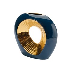 藍寶石藍色室內裝飾花瓶 YT_RA302, B型（混色）