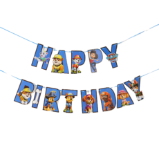 Ando Party 生日快樂掛旗 A3, 混合顏色, 1個