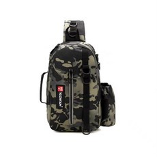 Focus Fishing 多用途生活防水釣魚斜背包, 綠色