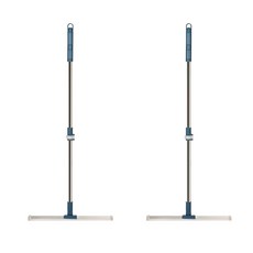 小麥購物 伸縮刮水掃把 Y166 53cm, 藍色, 2支