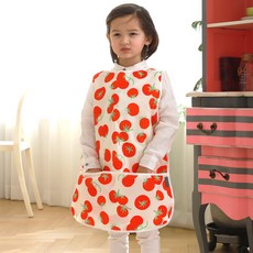 bebe chouette 孩童圖案印花圍裙