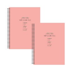 Tok Tok Fancy A4 Spring Clear File 40p, 粉色的, 2個