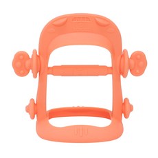 소보치 유아용 자동차 실리콘 손목 치발기, 스노우오렌지, 1개