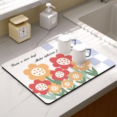 unheve 廚房防滑碗盤乾燥墊 1層, F 款式6