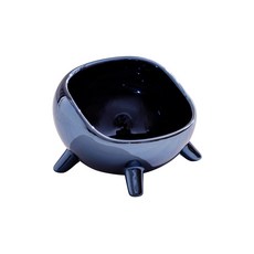 Lanboer 寵物陶瓷鏡面食碗 M, 海軍藍, 1個