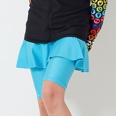 ELINBOA 女童裙式五分水上運動緊身褲