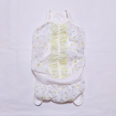 DOGGY STAR 狗狗夏季吊帶甕形連身衣, 黃色花朵