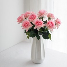 GAPANG 花束玫瑰 TESI023 9p + 花瓶套組, 15號（玫瑰），單色（花瓶）