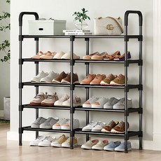 雙層多功能創意10格鞋櫃, 1個, 混色
