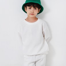 KIDSCREW 兒童素色刷毛大學T