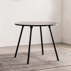 크렌시아 세아 원형 테이블 2~4인용, 블랙, 4인용