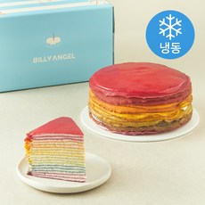 빌리엔젤 레인보우 크레이프 케이크S (냉동), 700g, 1개